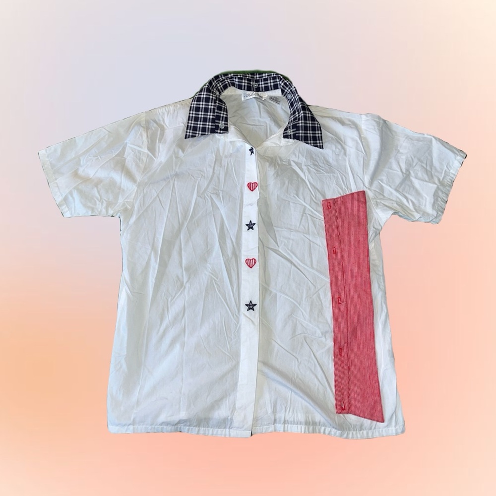Robin Sinkler American / 4th of July Shirt with Alternate Collar
